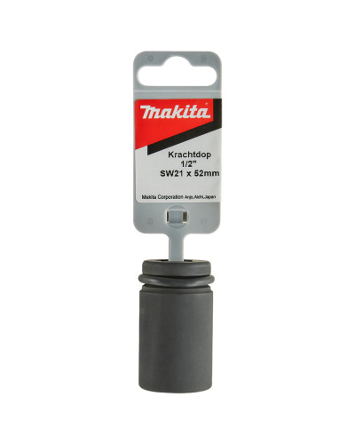 Ударна головка Makita Cr-Mo з ущільнюючим кільцем 1/2, 21х52мм, 134833-2  - фото 2