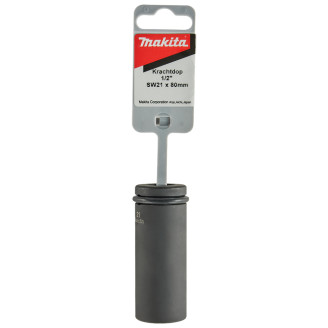 Ударна головка Makita Cr-Mo  з ущільнюючим кільцем 1/2, 21х80мм, 134839-0