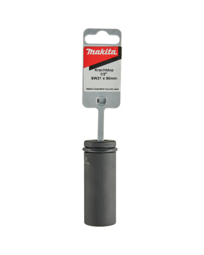Ударна головка Makita Cr-Mo з ущільнюючим кільцем 1/2, 21х80мм, 134839-0  - фото 2