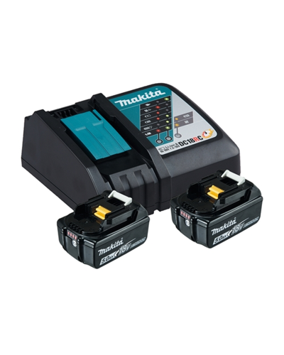 Набор аккумуляторов MAKITA BL1850Bx2, DC18RC, 1914J6-4  - фото 2