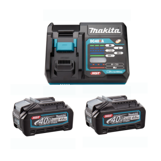 Makita 191l77-9 | Набор аккумуляторов и зарядного устройства XGT (BL4040x2, DC40RA) 191l77-9
