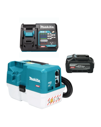 Makita SET-VC014GLZ-PROMOXGT | Акумуляторний пилосос Makita XGT VC014GLZ+ DC40RA + BL4040F, SET-VC014GLZ-PROMOXGT