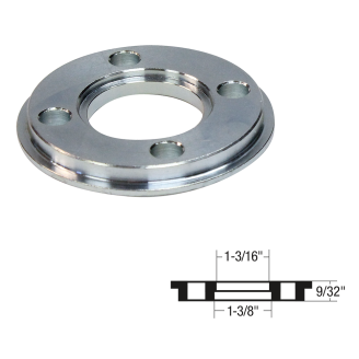Перехідник направляючої шаблона Makita D=35. d=30. h=7. для 3612/RP0900/RP1800F/RP1801F/RP2300FC/RP2301FC/RT0700C/M3600/M3601. 321492-3