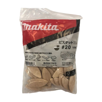 Шпонка для деревянных соединений Makita NR.20 для PJ7000/3901/BPJ180/DPJ180. 100 шт, A-16944