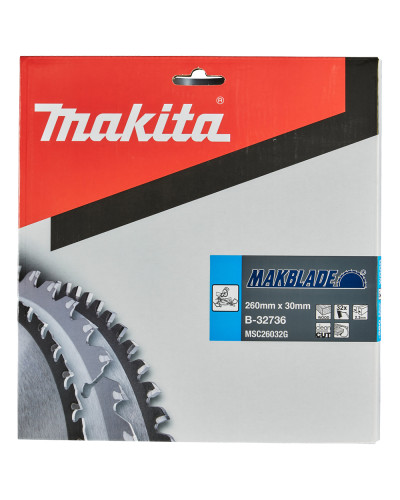 Пильный диск Makita MAKBlade: дерево 260 мм 32 зуба B-32736  - фото 3