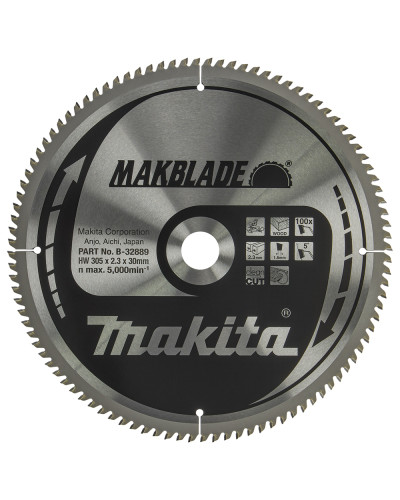 Makita B-32889 | Пиляльний диск Makita MAKBlade: дерево 305 мм 100 зубів B-32889