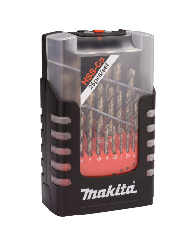Набір свердел MAKITA HSS-CO по металу 1-13мм (25 шт.)  - фото 2