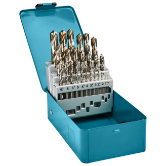 Makita D-54031 | Набір свердел HSS-G по металу 1-13мм (25 шт.) Makita D-54031