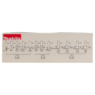 Набір фрез Makita  12 шт D-57065