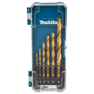 Makita D-72833 | Набір свердел по металу HSS-TiN 6 шт. Makita D-72833