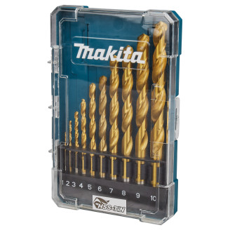 Makita D-72849 | Набір свердл по металу HSS-TIN Makita 10 шт D-72849