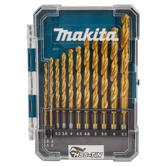 Makita D-72855 | Набір свердел по металу HSS-TIN Makita 13 шт D-72855
