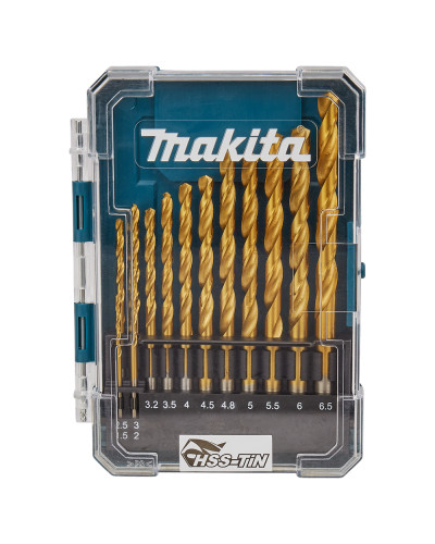 Makita D-72855 | Набір свердел по металу HSS-TIN Makita 13 шт D-72855