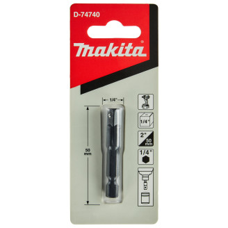 Адаптер головок 1/4" для шурупокрутів, MAKITA, D-74740