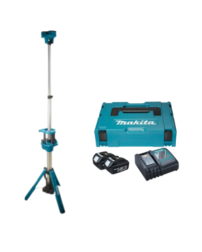 Makita SET-DML814-0624 | Ліхтар акумуляторний з штативом MAKITA LXT DML814(каркас)+ Набір акумуляторів 3Аг і зарядний пристрій(197952-5)