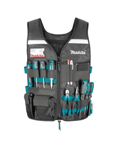 Робочий жилет з кишенями для інструментів Makita E-15609  - фото 2