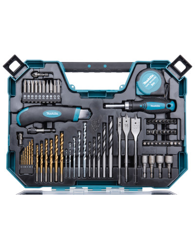 Набір свердл та біт (71 шт.) Makita E-22589  - фото 2