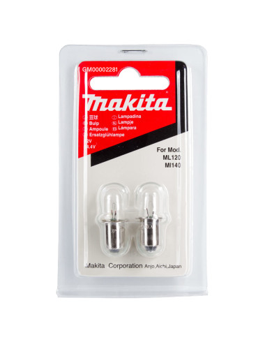 Комплект ламп для ML120, ML124, ML140, ML145 Makita GM00002281  - фото 3