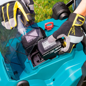 Аккумуляторная газонокосилка MAKITA LXT DLM432Z + 1914J6-4, SET-DLM432Z-0426