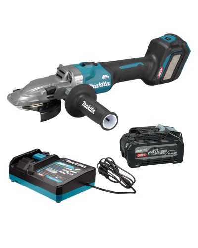 Makita SET-GA055GZ-PROMOXGT | Акумуляторна кутова шліфмашина Makita XGT GA055GZ+ DC40RA + BL4040F, SET-GA055GZ-PROMOXGT