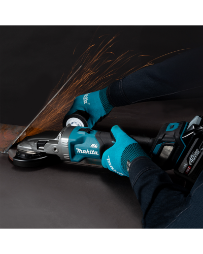 Акумуляторна кутова шліфмашина Makita XGT GA055GZ+ DC40RA + BL4040F, SET-GA055GZ-PROMOXGT  - фото 2