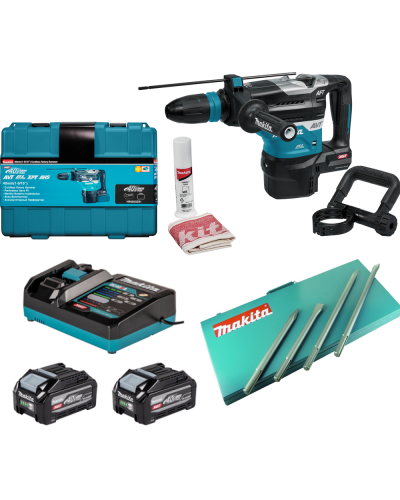 Makita SET-HR005GZ01-0826 | Акумуляторний перфоратор MAKITA XGT HR005GZ01+ набір акумуляторів 1916Y1-1+ набір зубил P-18013