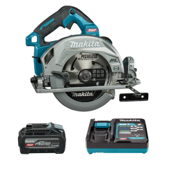 Аккумуляторная ручная дисковая пила MAKITA XGT HS004GZ01+ DC40RA + BL4040F, SET-HS004GZ01-PROMOXGT