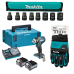 Акумуляторний ударний гайкокрут MAKITA XGT TW005GD201+ набір головок E-16601 + протиударні рукавиці P-84573