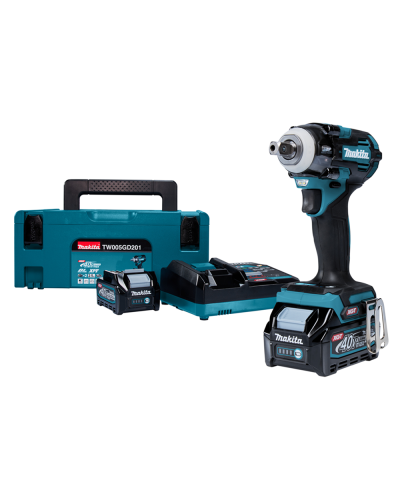 Акумуляторний ударний гайкокрут MAKITA XGT TW005GD201+ набір головок E-16601 + протиударні рукавиці P-84573 - фото 4 Акумуляторний ударний гайкокрут MAKITA XGT TW005GD201+ набір головок E-16601 + протиударні рукавиці P-84573 - фото 4