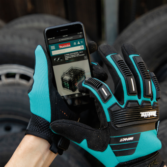 Акумуляторний ударний гайкокрут MAKITA XGT TW005GD201+ набір головок E-16601 + протиударні рукавиці  P-84573