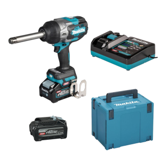 Makita SET-TW011GM201-PROMOXGT | Акумуляторний ударний гайкокрут з подовженим хвостовиком Makita XGT 40 V MAX TW011GM201+BL4040F, SET-TW011GM201-PROMOXGT