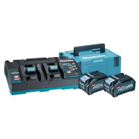 Набор аккумуляторов Makita XGT 40 V MAX BL4040x2, DC40RB, Mbox3