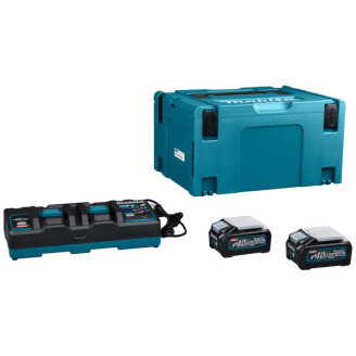 Набір акумуляторів Makita XGT 40 V MAX BL4040x2,DC40RB, Mbox3