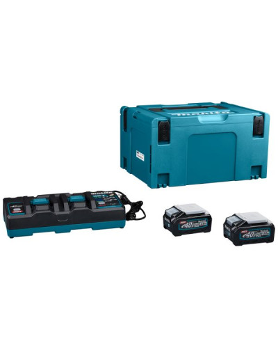 Набір акумуляторів Makita XGT 40 V MAX BL4040x2,DC40RB, Mbox3 - фото 3 Набір акумуляторів Makita XGT 40 V MAX BL4040x2,DC40RB, Mbox3 - фото 3
