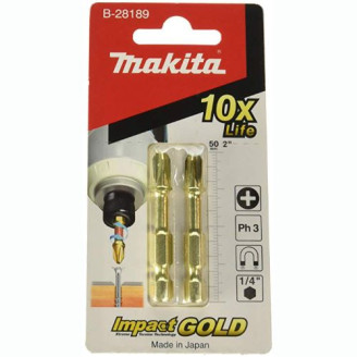 Торсионная бита Makita PH3 Impact GOLD 50 мм (2 шт)