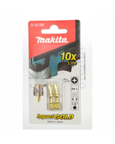 Торсионная бита PH1 Impact Gold, 30 мм Makita  - фото 2