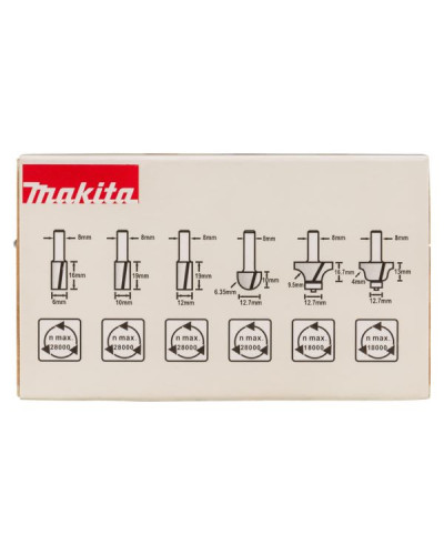 Набір фрез Makita 6 шт  - фото 5