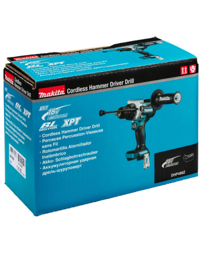 Аккумуляторная ударная дрель-шуруповерт Makita LXT DHP486Z (каркас)  - фото 3