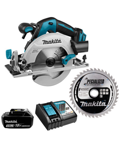 Makita DHS680Z_1 | Аккумуляторная дисковая пила MAKITA LXT DHS680Z + BL1830+DC18RC+E-12158
