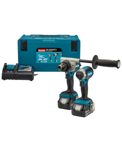 Набор инструментов Makita LXT DLX2432TJ (DDF486, DTD153BL1850Bx2, DC18RC, Makpac)  - фото 2