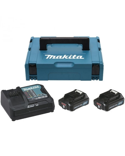Makita 197657-7 | Набір MAKITA акумуляторів BL1020Bx2, DC10SA 10,8 В (197657-7)