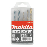 Набор сверл для шестигранного патрона MAKITA (3 шт. по металлу, 2 шт. по дереву), D-20769