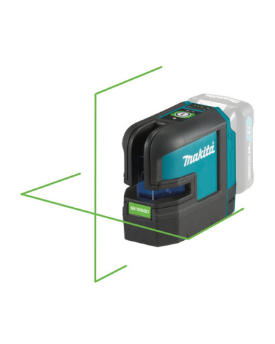Лазерный линейный нивелир (зеленый лазер) Makita SK105GDZ (каркас)  - фото 2