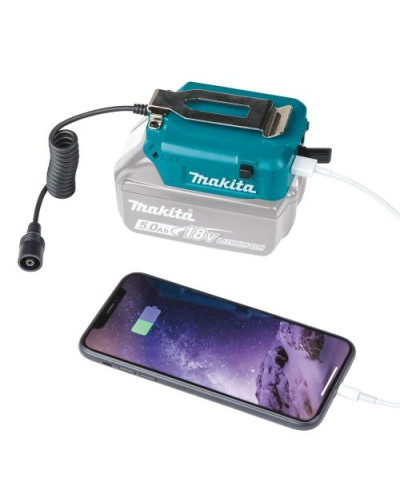 Адаптер Makita LXT аккумуляторных курток с подогревом+ USB-преобразователь для мобильных устройств , YL00000004  - фото 2