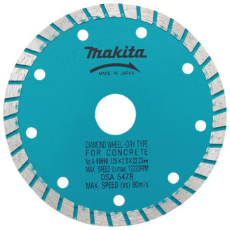 Makita A-80690 | Алмазний диск Makita 125х22.23х2 мм , A-80690