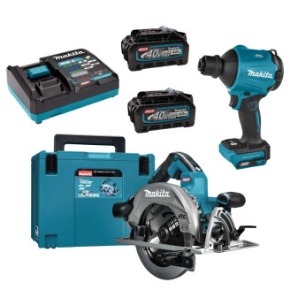 Makita SET-AS001GZ-0224 | Набір Makita XGT повітродувка AS001GZ + дискова пила HS003GM201
