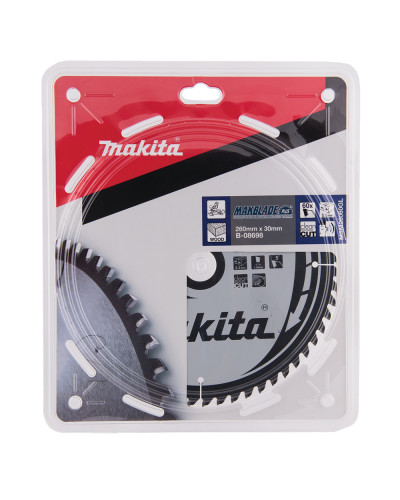 Пиляльний диск Makita MAKBlade Plus по дереву 260x30мм x 60 зуб, B-08698  - фото 2
