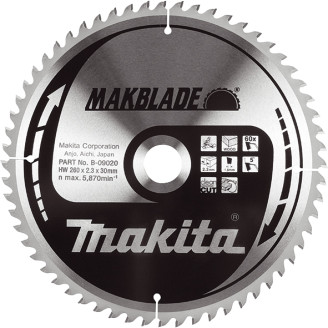 Makita B-08872 | Пиляльний диск Makita MAKBlade по дереву 216x30мм x 40 зуб, B-08872