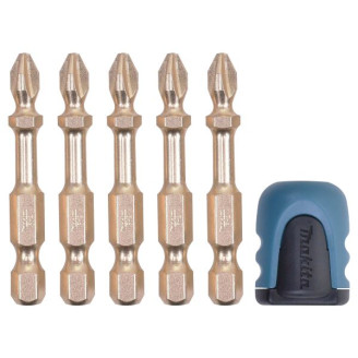 Makita B-42488 | Набор бит Makita с насадкой Mag booster из PH2 5 шт, B-42488
