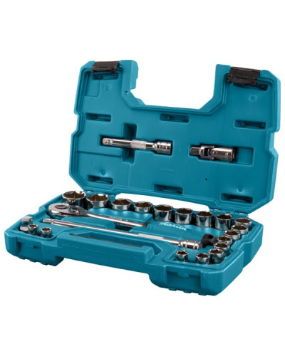 Makita B-65589 | Набір головок з тріскачкою Makita 1/2", 23 шт, B-65589
